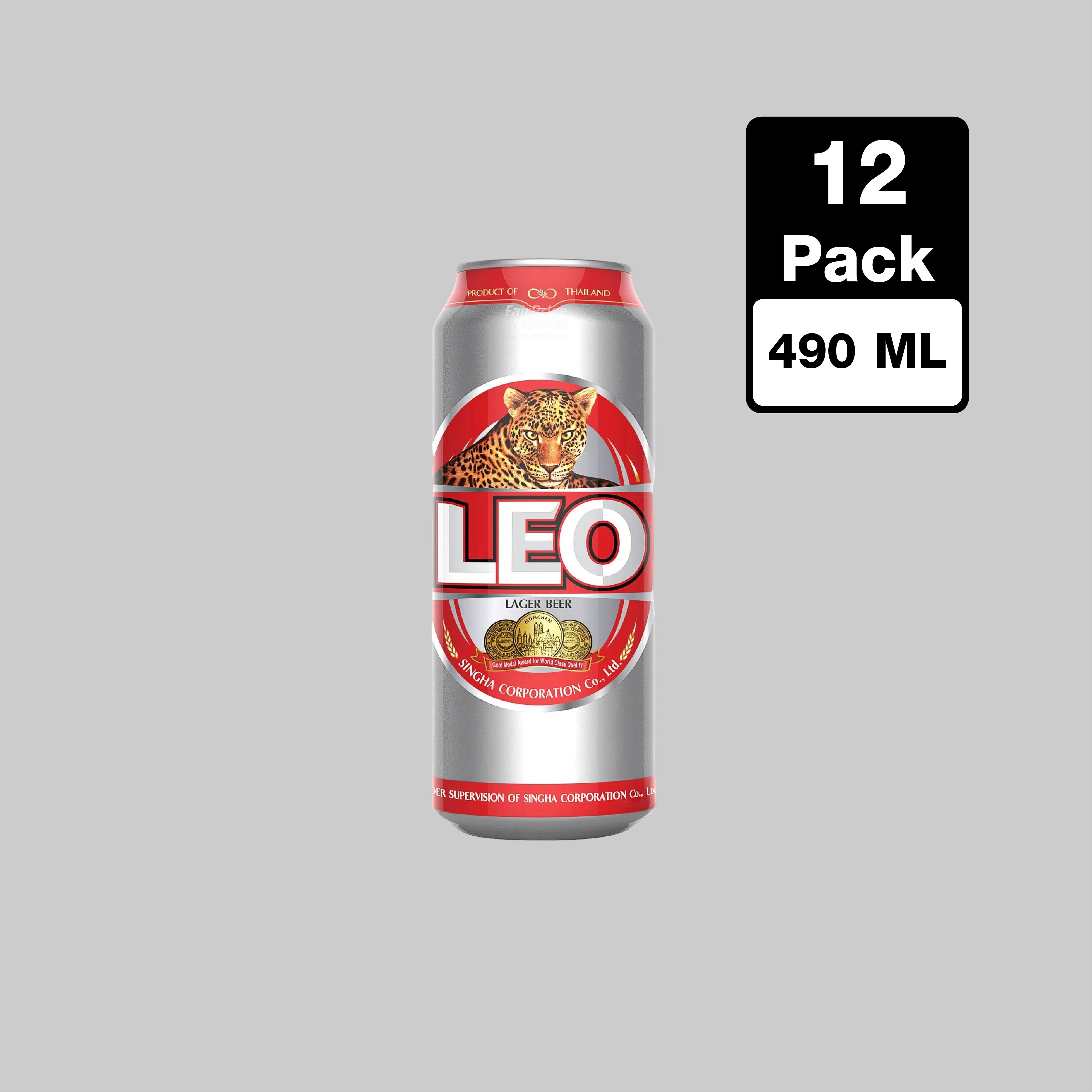 Leo Beer Can 12x490ml 5.0% | TIME2DRINK